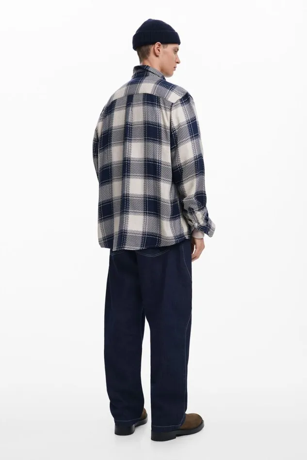Men Shirts Desigual Plaid Shirt