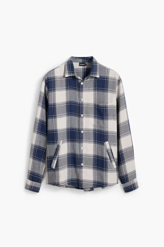 Men Shirts Desigual Plaid Shirt
