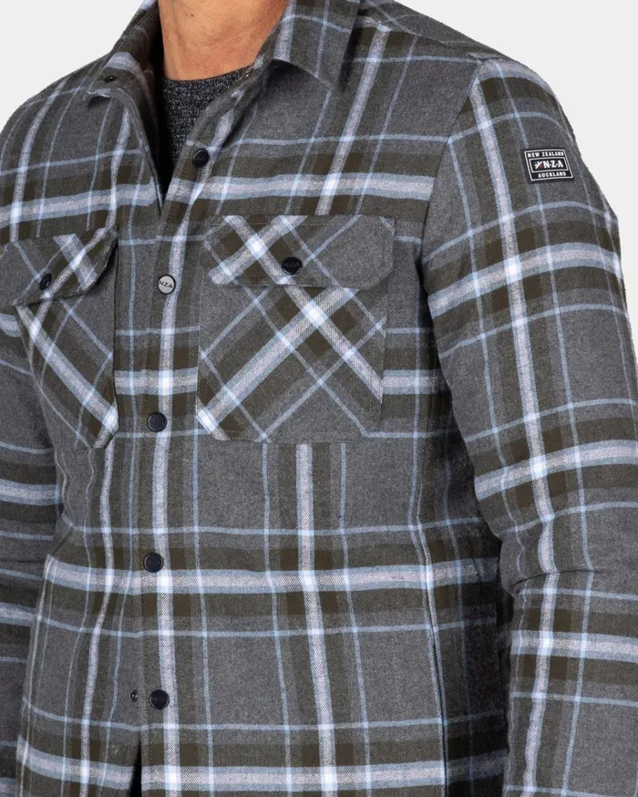 Men Shirts NZA New Zealand Auckland Gray Checkered Flannel Shirt 8211 Grey Melange Men Shirts NZA New Zealand Auckland Gray Checkered Flannel Shirt 8211 Grey Melange
