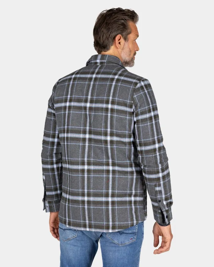 Men Shirts NZA New Zealand Auckland Gray Checkered Flannel Shirt 8211 Grey Melange Men Shirts NZA New Zealand Auckland Gray Checkered Flannel Shirt 8211 Grey Melange