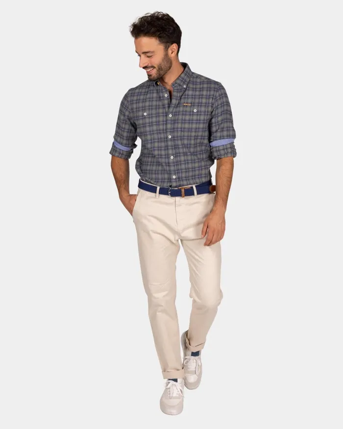 Men Shirts NZA New Zealand Auckland Gray Plaid Flannel Shirt 8211 Blue Multi Colour Men Shirts NZA New Zealand Auckland Gray Plaid Flannel Shirt 8211 Blue Multi Colour
