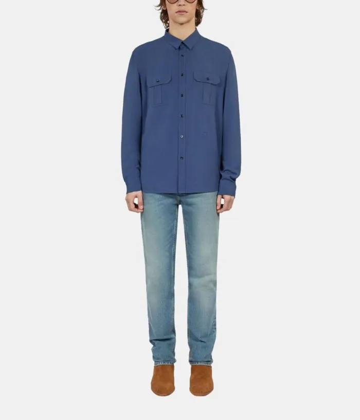 Men Shirts THE KOOPLES Royal Blue Shirt