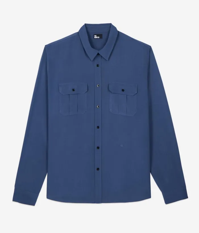 Men Shirts THE KOOPLES Royal Blue Shirt Men Shirts THE KOOPLES Royal Blue Shirt