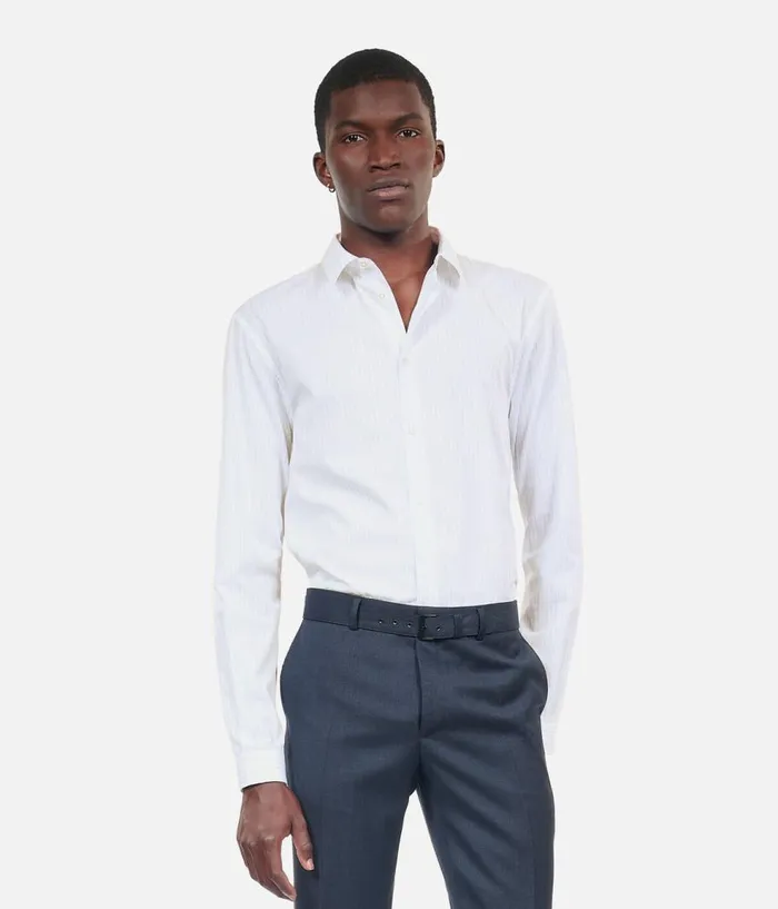 Men Shirts THE KOOPLES White Striped Formal Shirt Men Shirts THE KOOPLES White Striped Formal Shirt