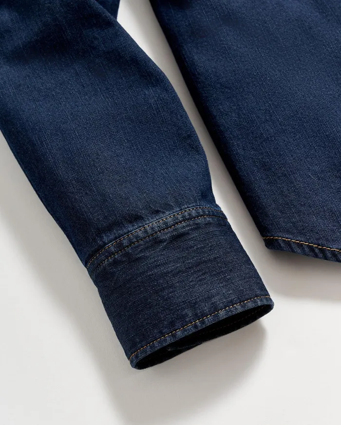 Men Shoals Denim Shirt Double Dye Billy Reid Shirting