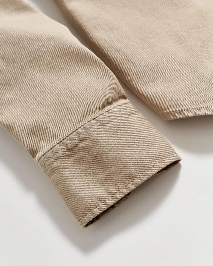 Men Shoals Twill Shirt Khaki Billy Reid Shirting