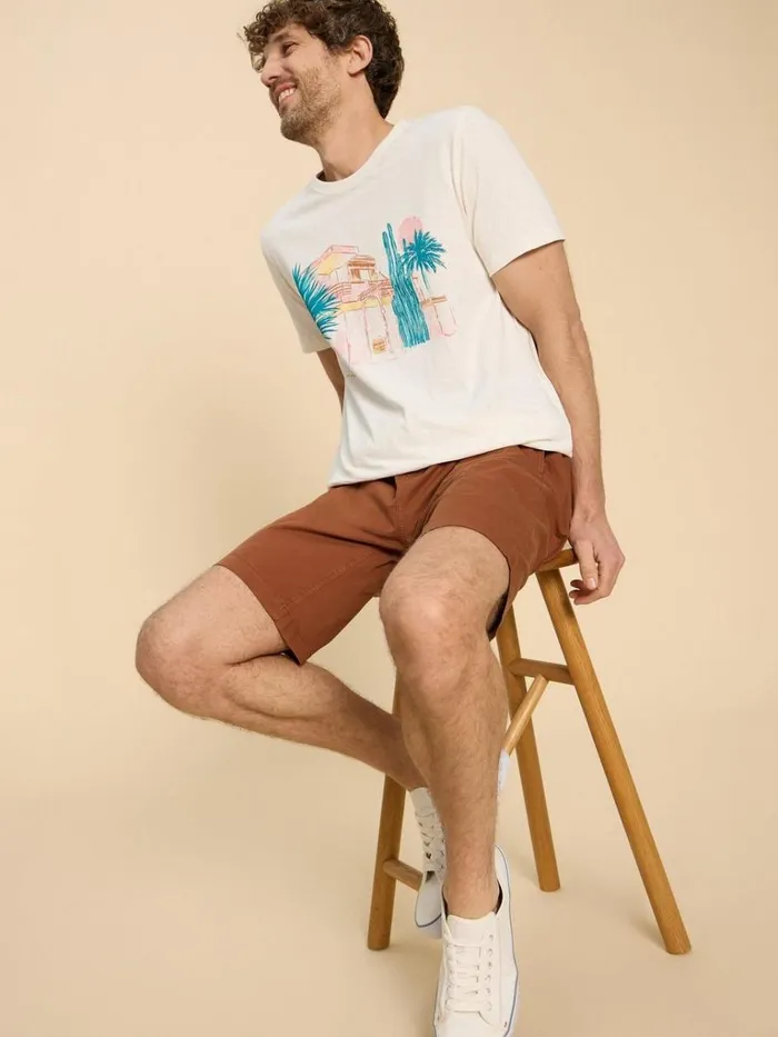 Men SHORTS White Stuff Palmer Drawstring Short Mid Brown