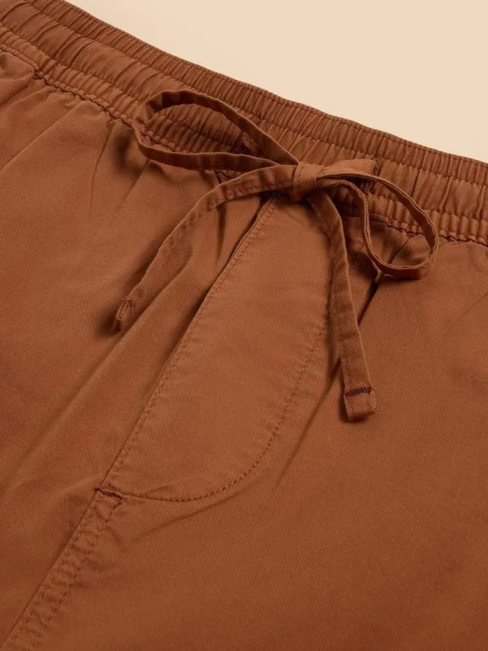 Men SHORTS White Stuff Palmer Drawstring Short Mid Brown Men SHORTS White Stuff Palmer Drawstring Short Mid Brown