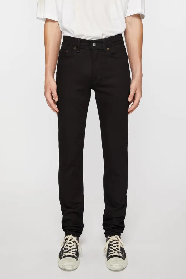 Men Skinny Fit Jeans 8211 North Stay Black Acne Studios Jeans