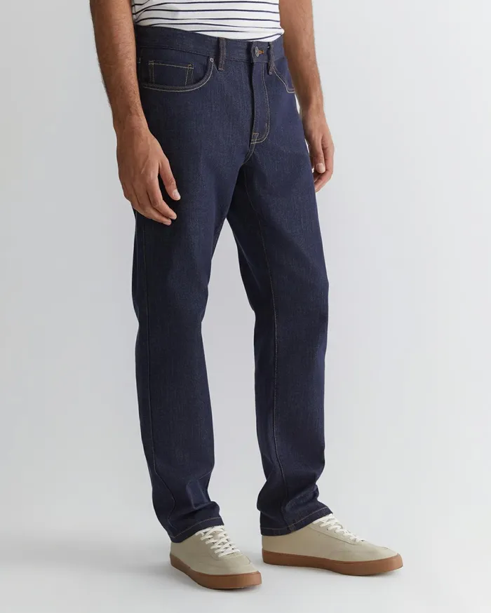 Men Sportscraft Pants Grayson Straight Jean Raw Indigo