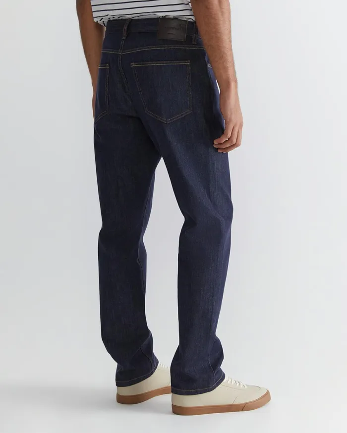 Men Sportscraft Pants Grayson Straight Jean Raw Indigo