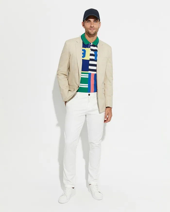 Men Sportscraft Pants Smith Tapered Chinos White