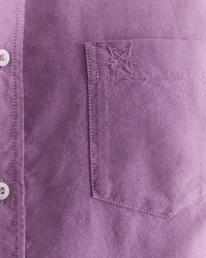 Men Sportscraft Shirts Oxford Long Sleeve Shirt Lilac