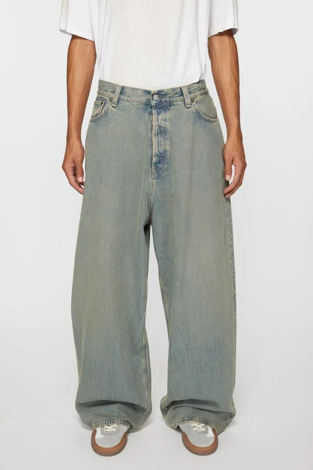Men Super Baggy Fit Jeans 8211 2023M Bluebeige Acne Studios Jeans