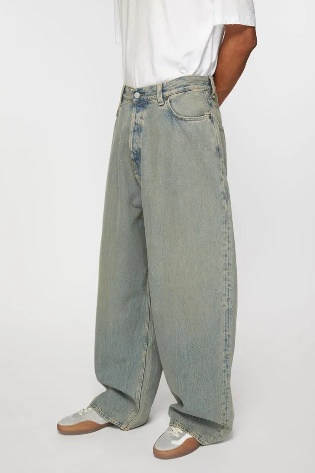 Men Super Baggy Fit Jeans 8211 2023M Bluebeige Acne Studios Jeans