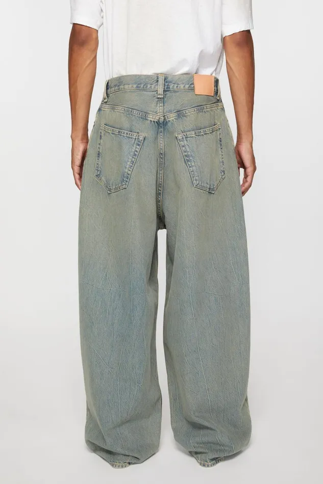 Men Super Baggy Fit Jeans 8211 2023M Bluebeige Acne Studios Jeans