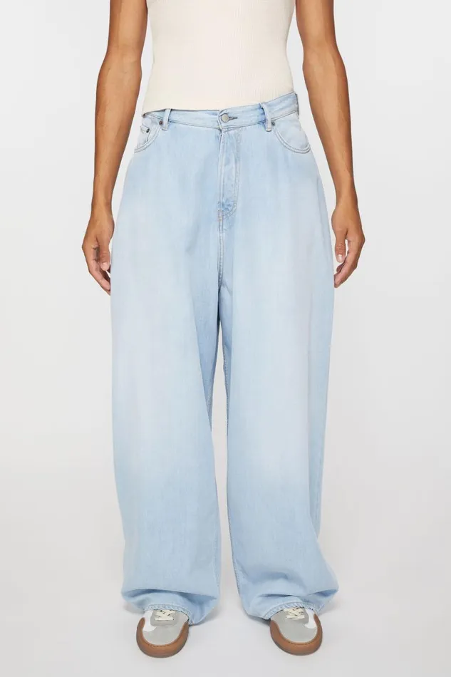Men Super Baggy Fit Jeans 8211 2023M Light Blue Acne Studios Jeans