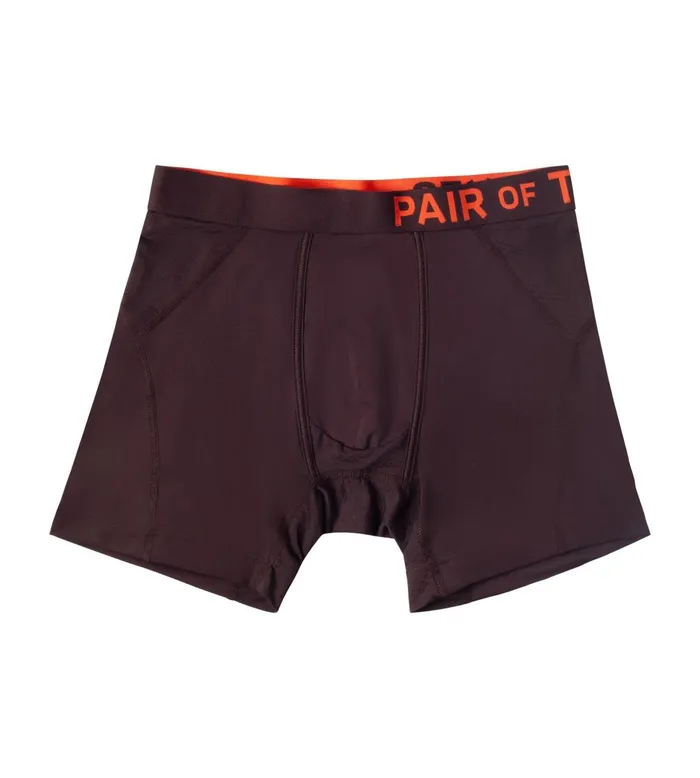 Men Supercool Boxer Briefs Brown Underwear 2 Pack Pair Of Thieves Boxer Briefs