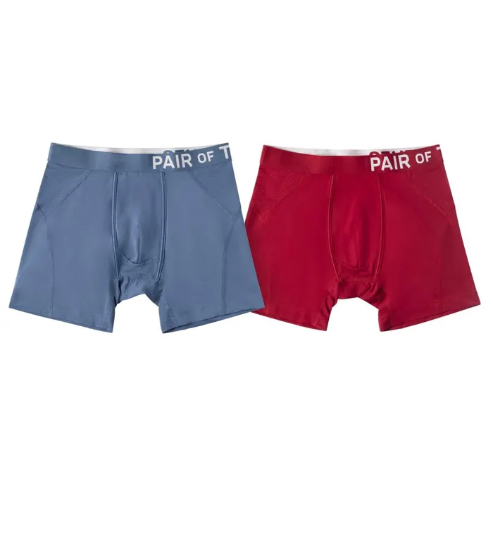 Men Supercool Boxer Briefs Wine Denim Underwear 2 Pack Pair Of Thieves Boxer Briefs