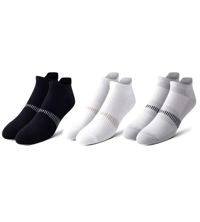 Men Supercool Cushion Low Cut Grey White Socks 3 Pack Pair Of Thieves LowCut