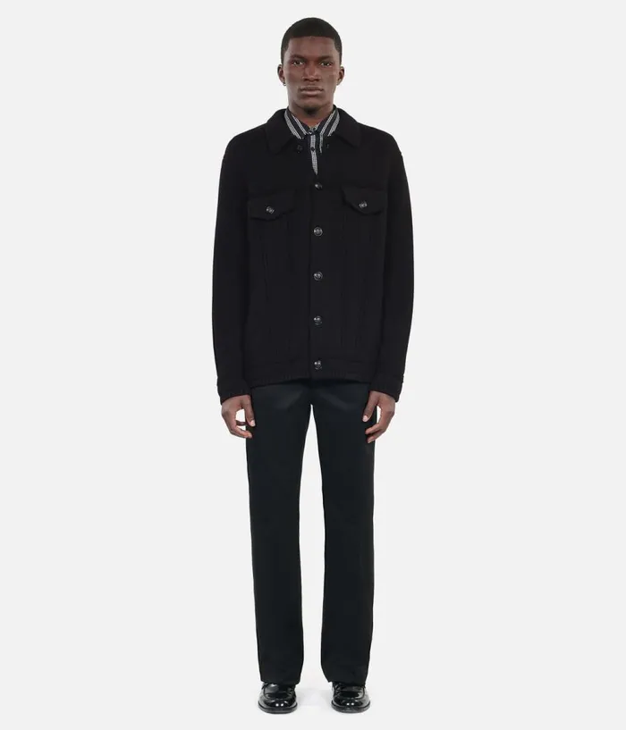 Men Sweaters THE KOOPLES Black Wool Cardigan Men Sweaters THE KOOPLES Black Wool Cardigan