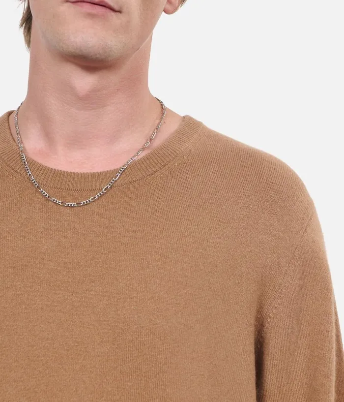 Men Sweaters THE KOOPLES Camel Cashmere Sweater Men Sweaters THE KOOPLES Camel Cashmere Sweater