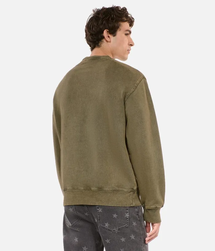 Men Sweatshirts and Sweatpants THE KOOPLES Khaki Patch Sweatshirt Men Sweatshirts and Sweatpants THE KOOPLES Khaki Patch Sweatshirt