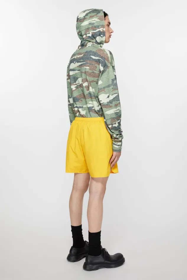 Men Swim Shorts Yellow Acne Studios Shorts