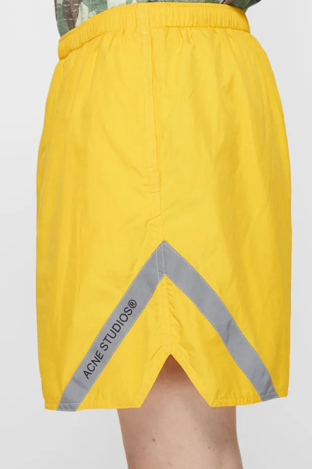 Men Swim Shorts Yellow Acne Studios Shorts