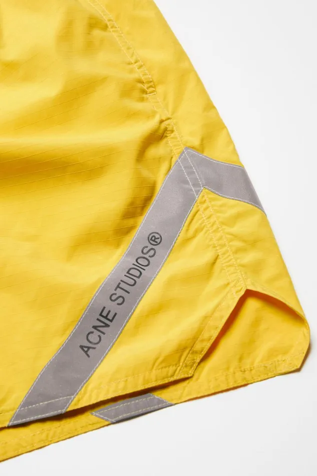 Men Swim Shorts Yellow Acne Studios Shorts