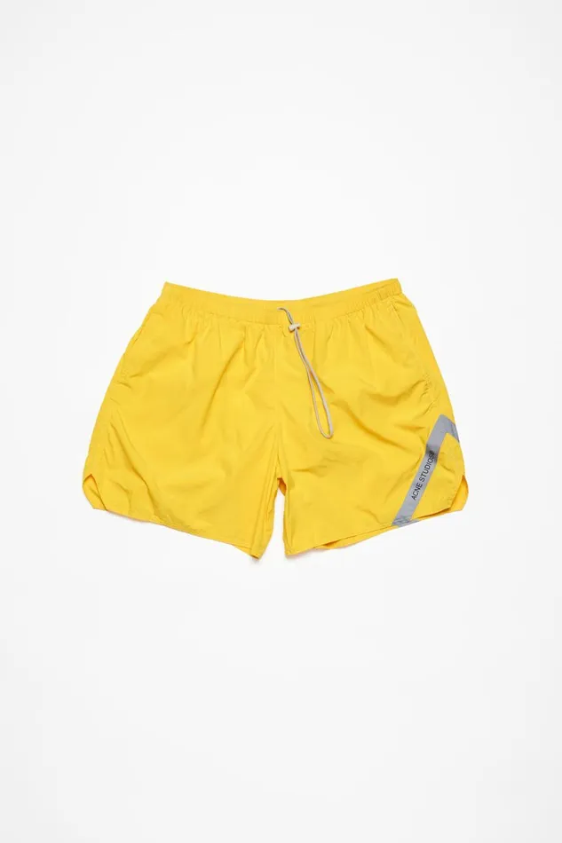 Men Swim Shorts Yellow Acne Studios Shorts