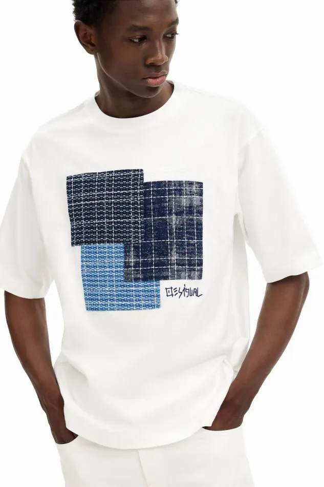 Men Tshirts Desigual Tshirt With Central Patch