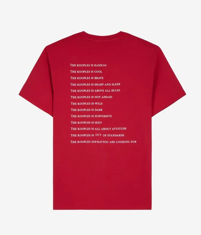 Men Tshirts THE KOOPLES Red What Is Tshirt