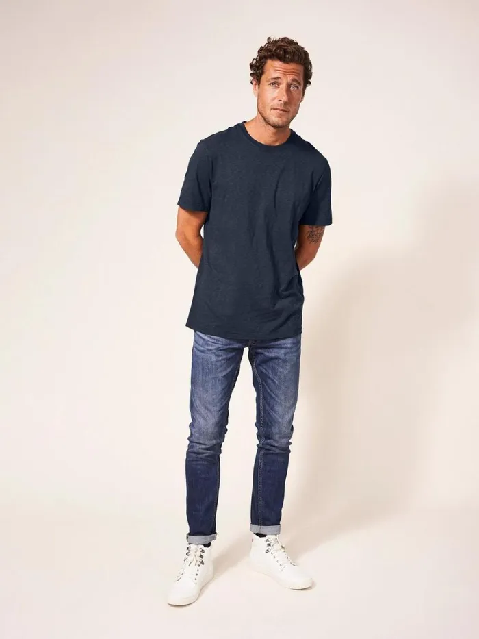 Men TSHIRTS White Stuff Abersoch Short Sleeve Tee Dark Navy