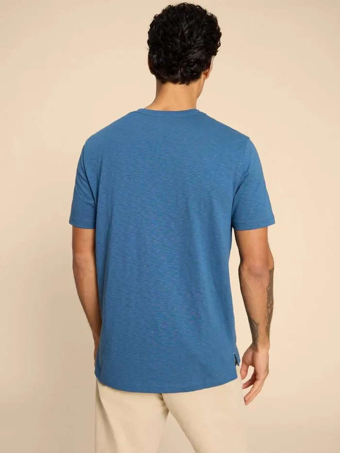 Men TSHIRTS White Stuff Camera Chronicles Graphic Tee Blue Print Men TSHIRTS White Stuff Camera Chronicles Graphic Tee Blue Print