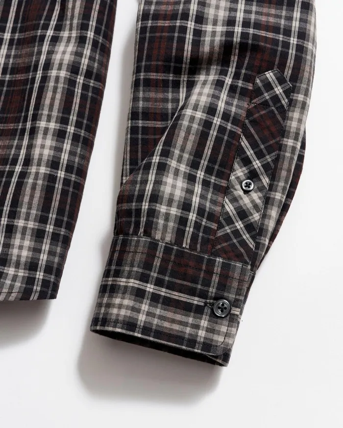 Men Tonal Plaid Tuscumbia Shirt Blackmulti Billy Reid Shirting