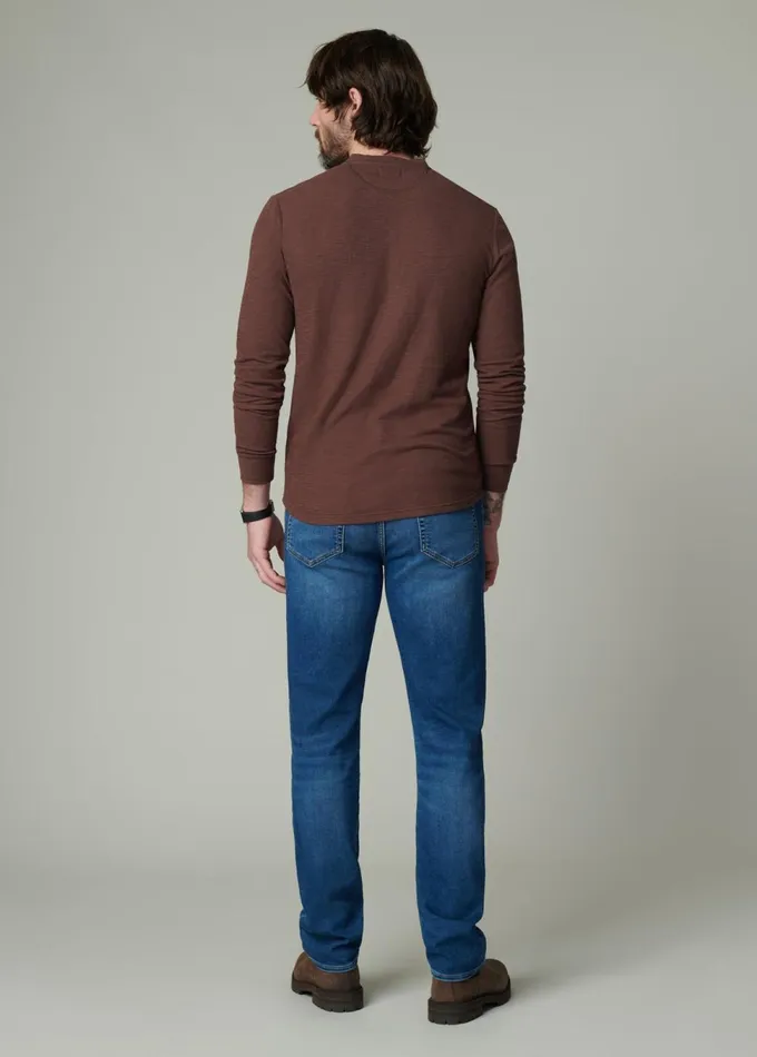 Men Tops Tees Joe039s Jeans DWIGHT DOUBLE FACE HENLEY Chocolate Martini