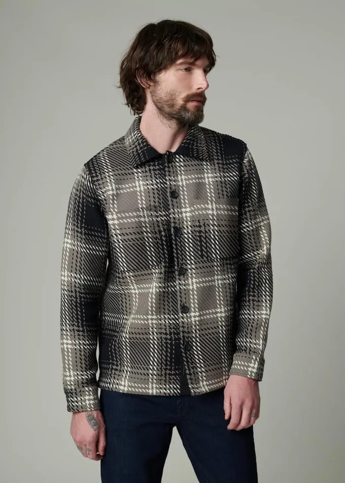 Men Tops Tees Joe039s Jeans LEON PLAID OVERSHIRT Shadow Plaid