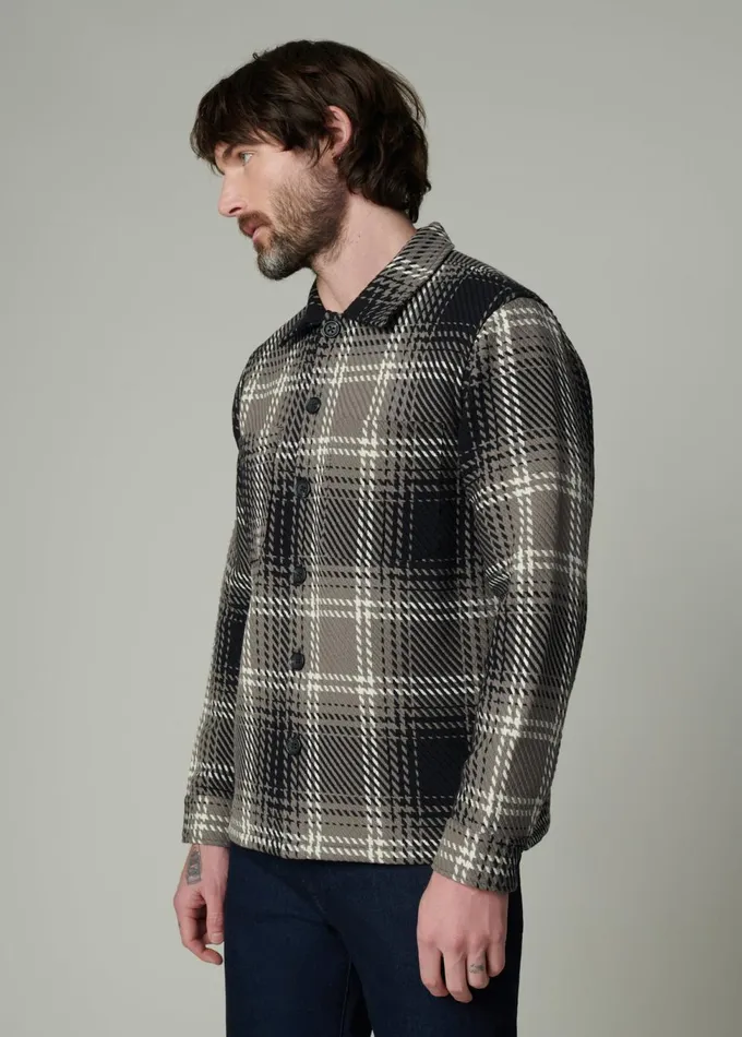Men Tops Tees Joe039s Jeans LEON PLAID OVERSHIRT Shadow Plaid