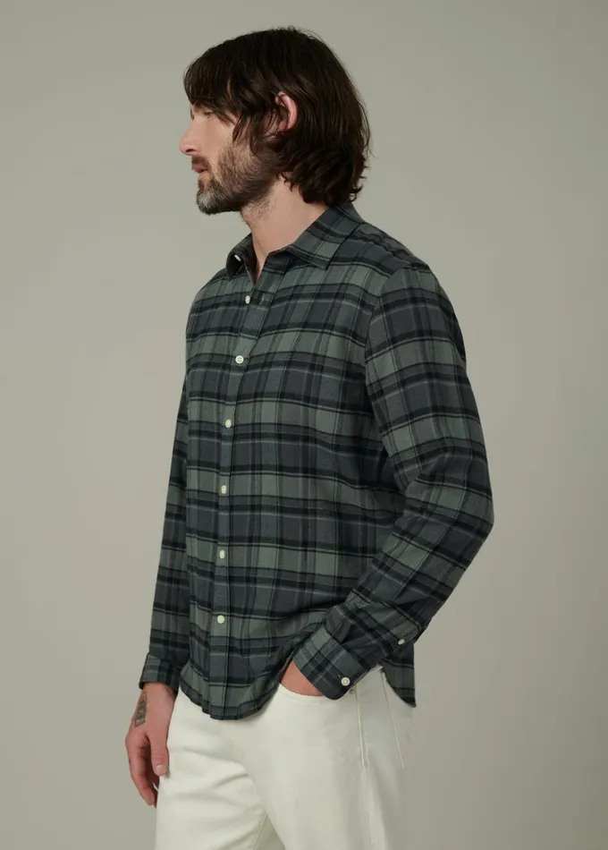 Men Tops Tees Joe039s Jeans OLIVER FLANNEL SHIRT Pewter Plaid