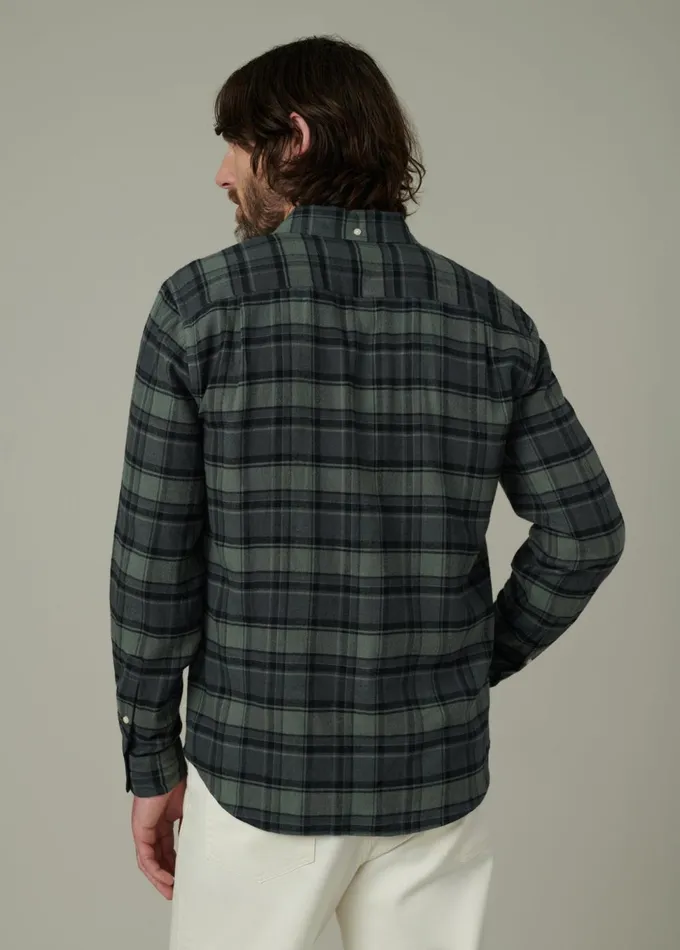 Men Tops Tees Joe039s Jeans OLIVER FLANNEL SHIRT Pewter Plaid