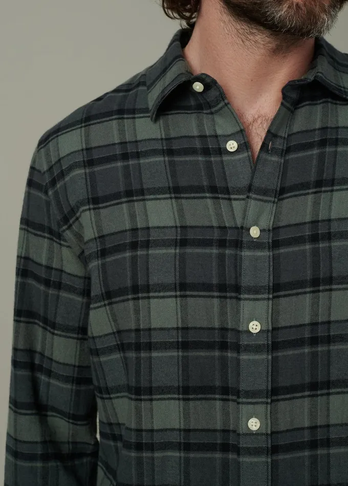 Men Tops Tees Joe039s Jeans OLIVER FLANNEL SHIRT Pewter Plaid