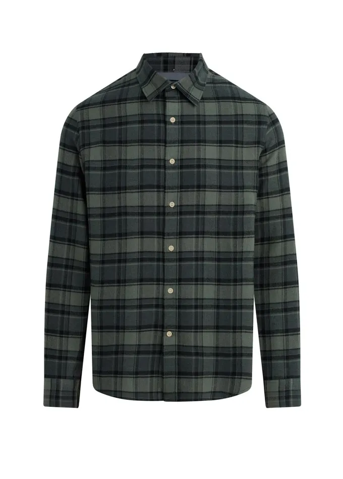 Men Tops Tees Joe039s Jeans OLIVER FLANNEL SHIRT Pewter Plaid