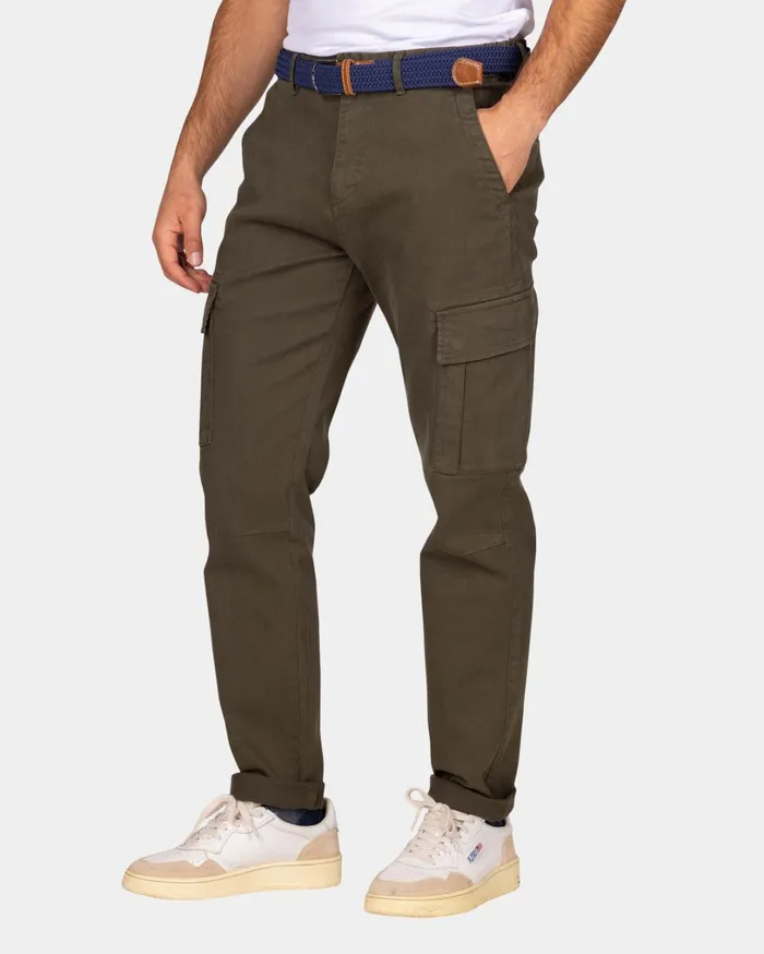 Men Trousers NZA New Zealand Auckland Dark Green Cargo Pants 8211 Quartz Green