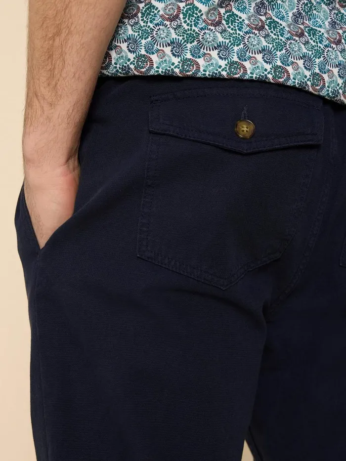 Men TROUSERS White Stuff Dempsey Drawstring Trouser Dark Navy Men TROUSERS White Stuff Dempsey Drawstring Trouser Dark Navy