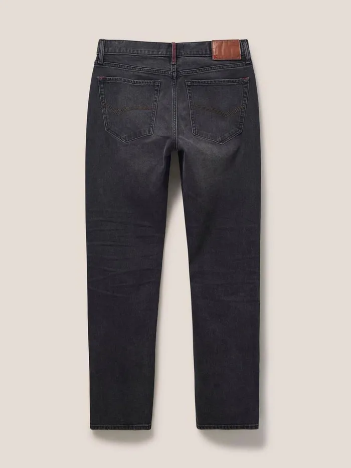 Men TROUSERS White Stuff Harwood Straight Jean Washed Black Men TROUSERS White Stuff Harwood Straight Jean Washed Black