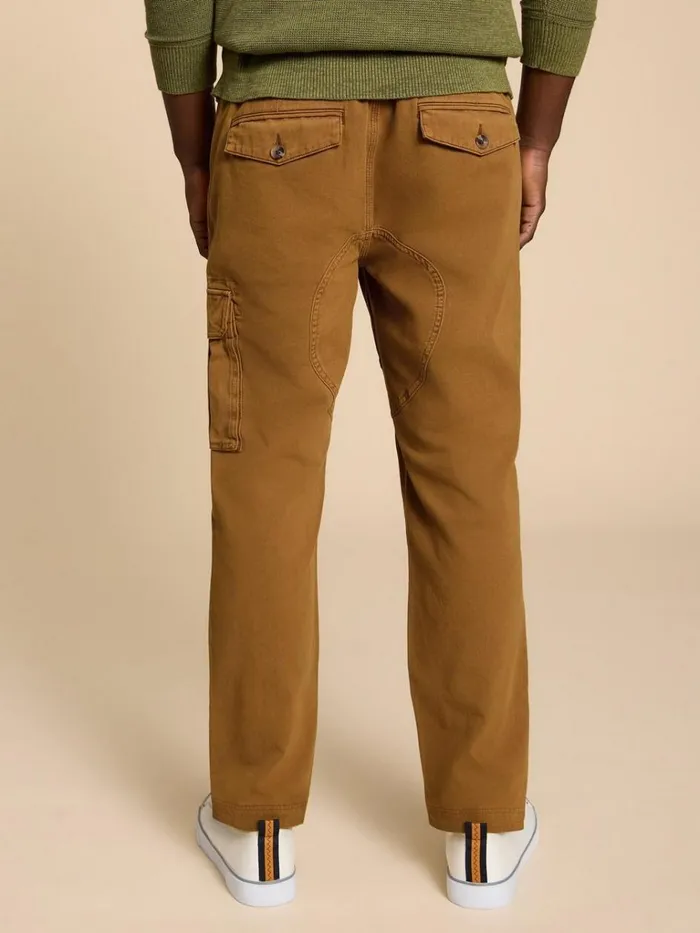 Men TROUSERS White Stuff Kegworth Organic Cargo Trouser Dark Tan Men TROUSERS White Stuff Kegworth Organic Cargo Trouser Dark Tan