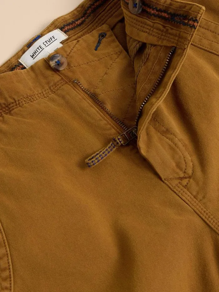Men TROUSERS White Stuff Kegworth Organic Cargo Trouser Dark Tan Men TROUSERS White Stuff Kegworth Organic Cargo Trouser Dark Tan