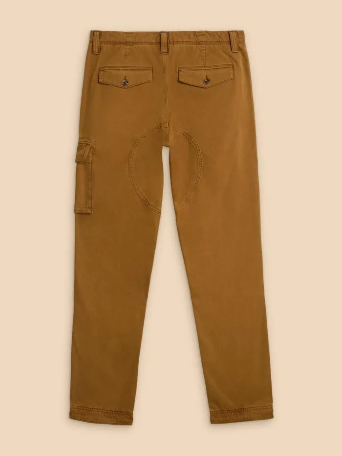 Men TROUSERS White Stuff Kegworth Organic Cargo Trouser Dark Tan Men TROUSERS White Stuff Kegworth Organic Cargo Trouser Dark Tan
