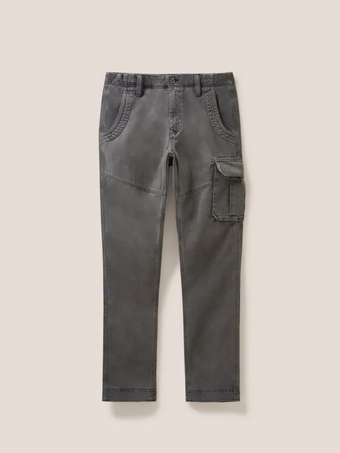 Men TROUSERS White Stuff Kegworth Organic Cargo Trouser Pure Black Men TROUSERS White Stuff Kegworth Organic Cargo Trouser Pure Black